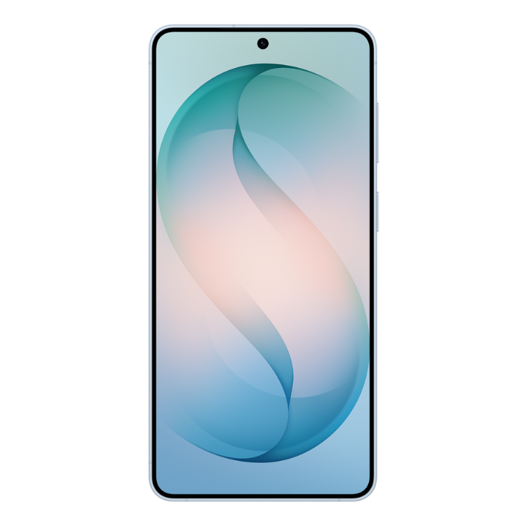 Samsung Galaxy S26+ azul, smartphone topo de gama com ecrã e design premium.