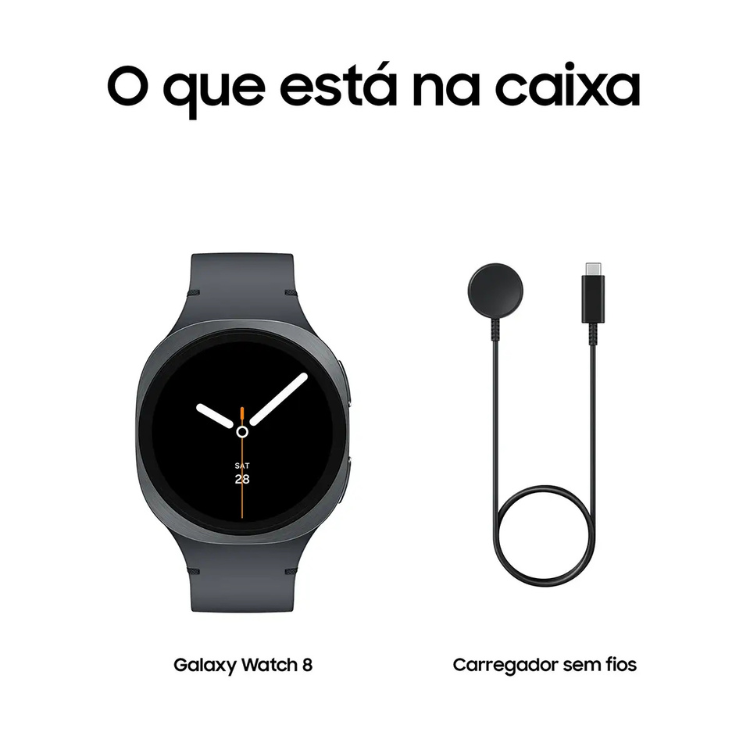 Samsung Galaxy Watch 8 L320 GPS 40mm Cinzento - Artigo de Exposição
