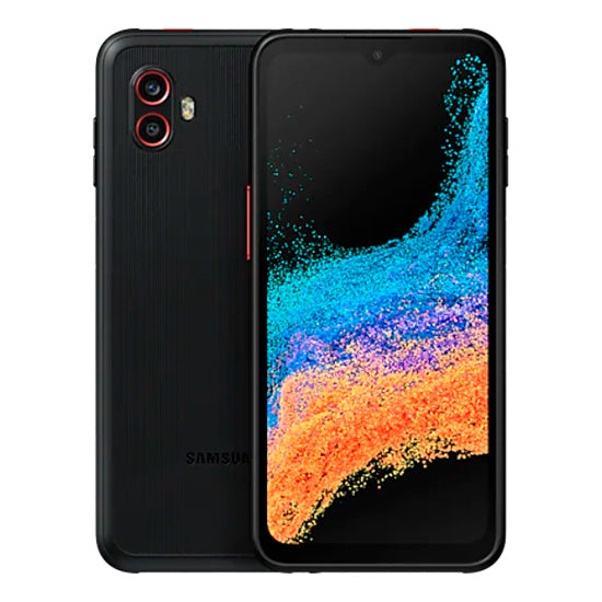 Samsung Galaxy XCover6 Pro, smartphone preto, câmaras duplas, ecrã 6,6 polegadas, processador Octa-core, 6GB RAM, 128GB.