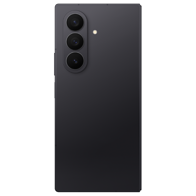 Samsung Galaxy Z Fold7 5G, smartphone dobrável preto, 3 câmeras traseiras.