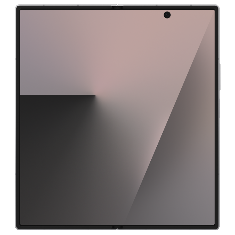 Samsung Galaxy Z Fold7, smartphone dobrável cinzento com ecrã amplo.