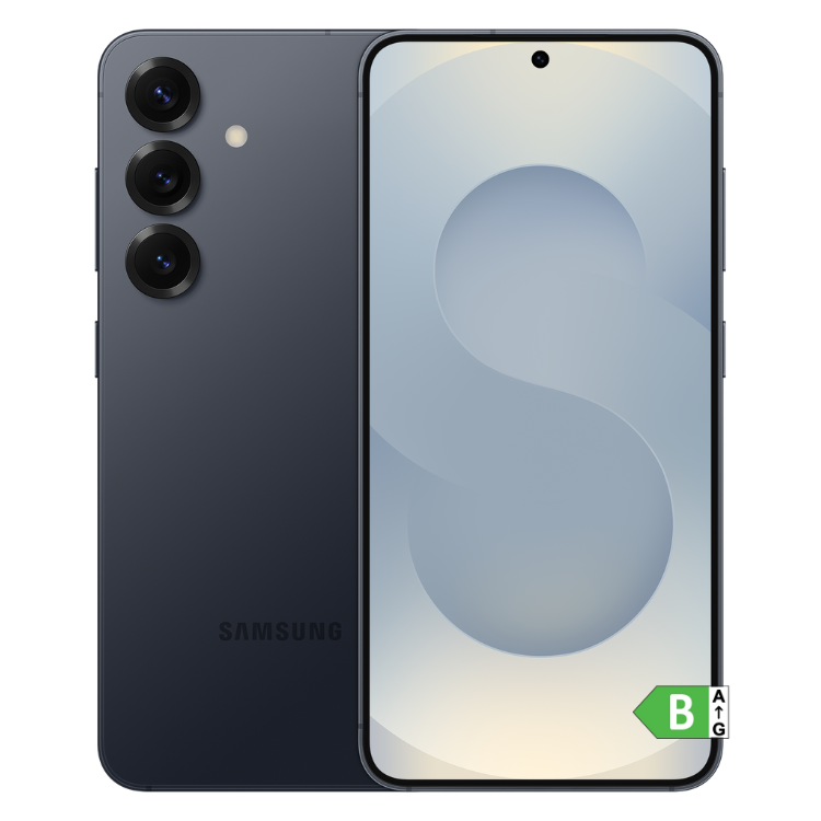Samsung Galaxy S25 S931 5G, azul escuro, 12GB/128GB, câmaras triplas, ecrã grande.