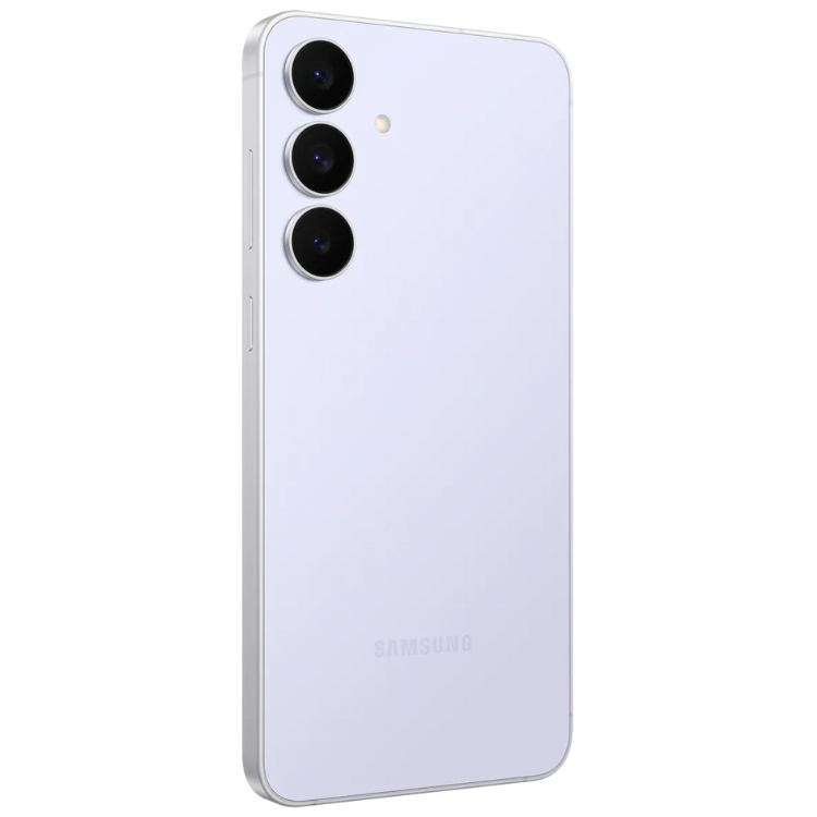 Samsung Galaxy S25 FE 5G, Azul Gelo, 8GB/128GB, três câmeras traseiras.