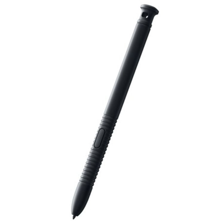 Caneta stylus preta para tablet Samsung.