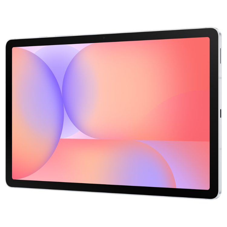 Tablet Samsung Galaxy Tab S10 Lite X400 prata com ecrã colorido.