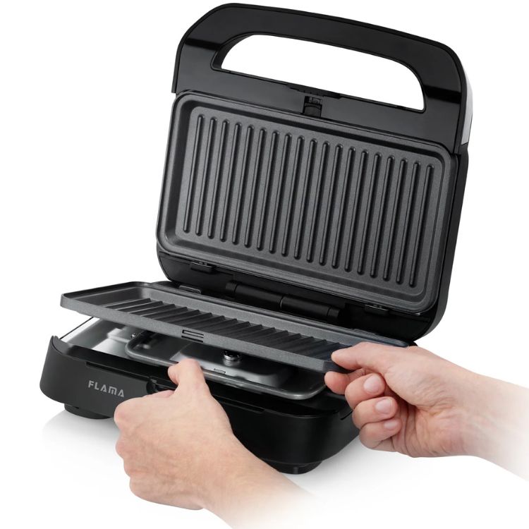 Sandwicheira Flama 4981FL 3 em 1 1000W Inox