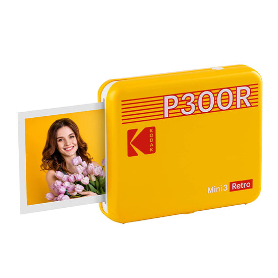 Impressora Kodak Photo Printer Mini Retro 3 P300R Amarelo (60 Folhas)