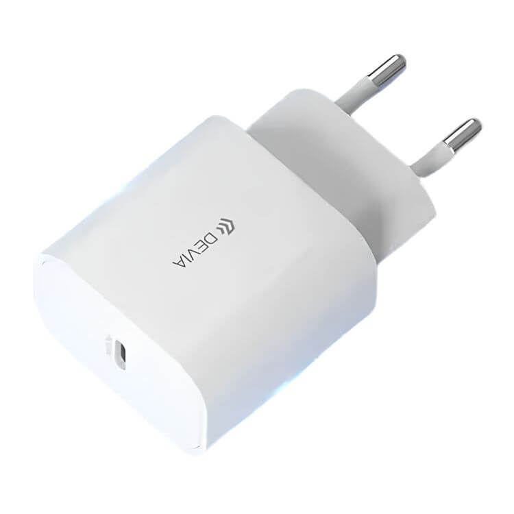 Carregador Devia Smart Series PD 20W USB-C Ficha US Branco