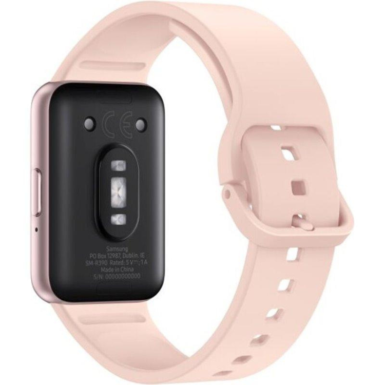 Smartband Samsung Galaxy Fit 3 R390 40mm Dourado Rosa com pulseira de silicone