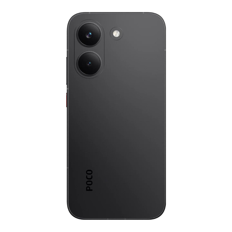 Smartphone POCO X8 Pro 5G preto, 8GB/256GB, câmaras duplas e flash na parte traseira.