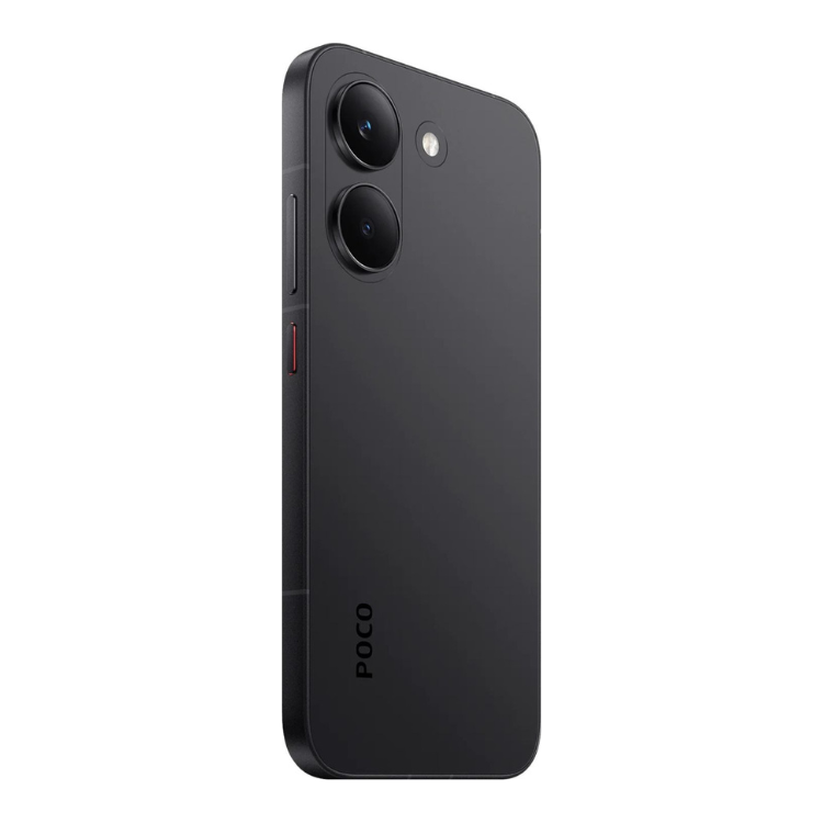 Smartphone POCO X8 Pro 5G preto com duas câmaras traseiras.