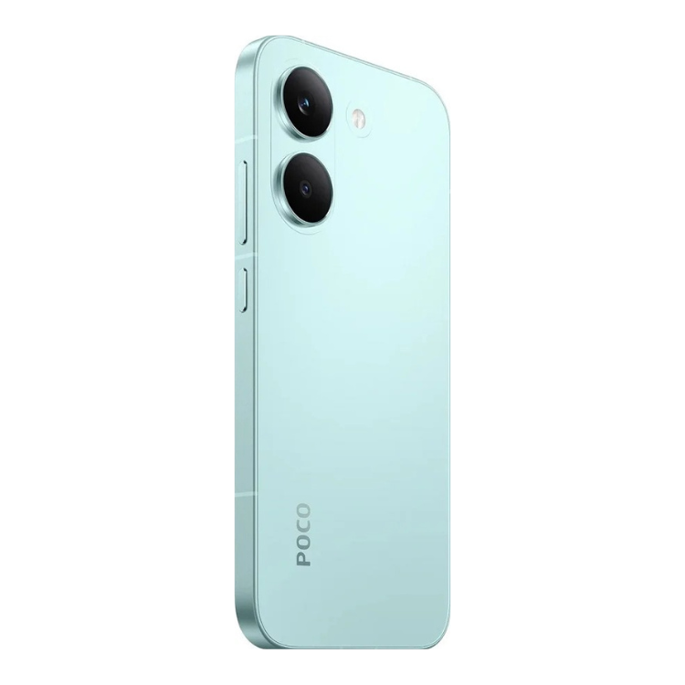 Smartphone POCO X8 Pro 5G, cor verde, 2 câmeras traseiras.