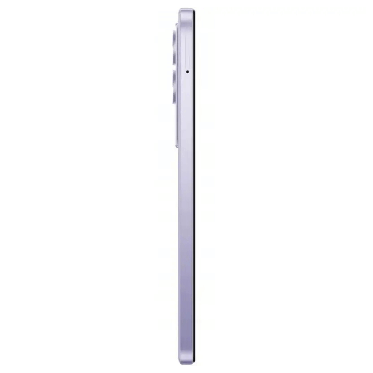 Smartphone Xiaomi Redmi 15 roxo, 8GB/256GB, lado lateral.