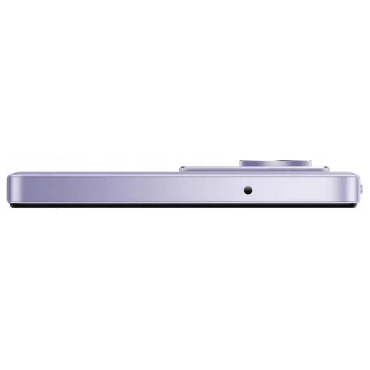 Smartphone Xiaomi Redmi 15 roxo, 8GB/256GB, lado direito com câmara e ecrã de 6.9 polegadas.