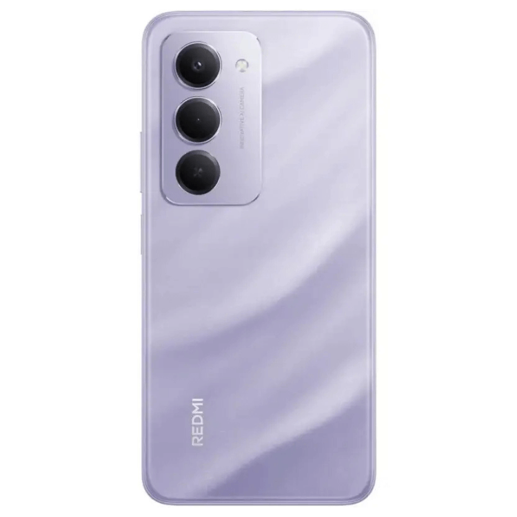 Smartphone Xiaomi Redmi roxo 8GB/256GB, três câmeras na parte de trás.