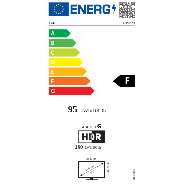 Televisão TCL P7K (2025) Smart TV 4K QLED 65"