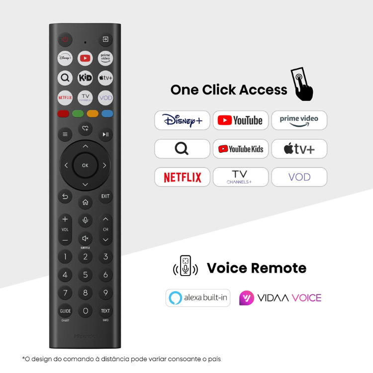 Televisão Hisense A7Q (2025) Smart TV 4K QLED 55"