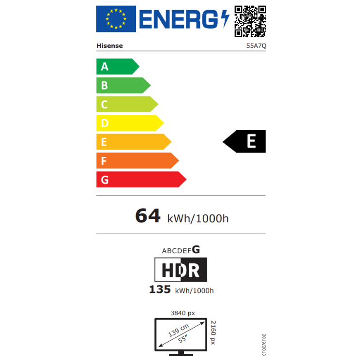 Televisão Hisense A7Q (2025) Smart TV 4K QLED 55"