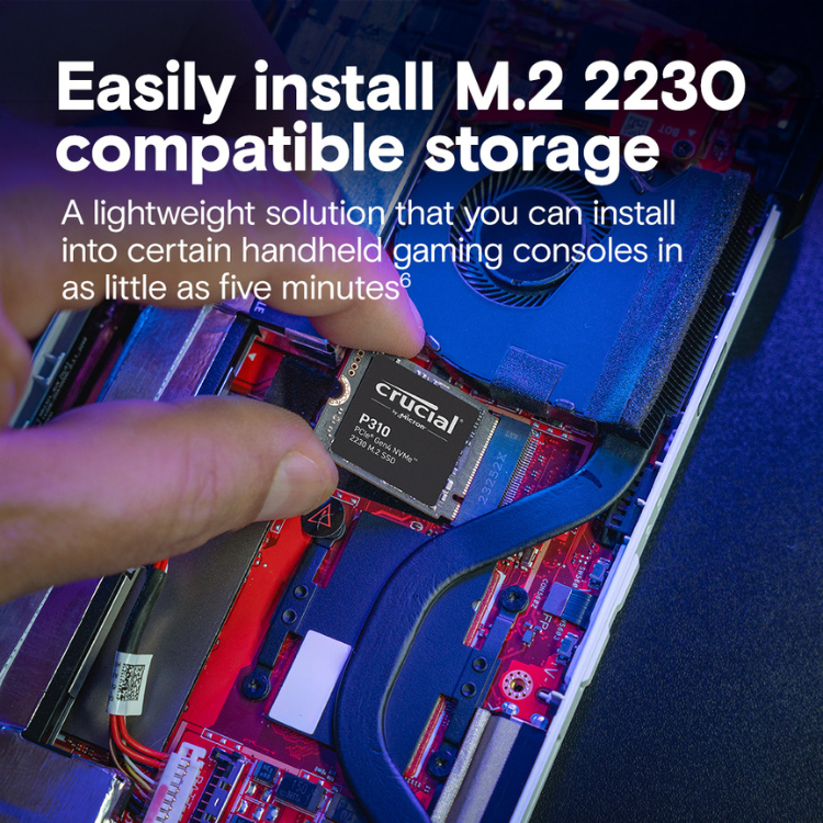 Disco SSD Crucial P310 1TB M.2 2230 NVMe