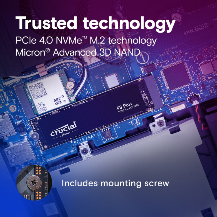Disco SSD Crucial P3 Plus 2TB M.2 NVMe