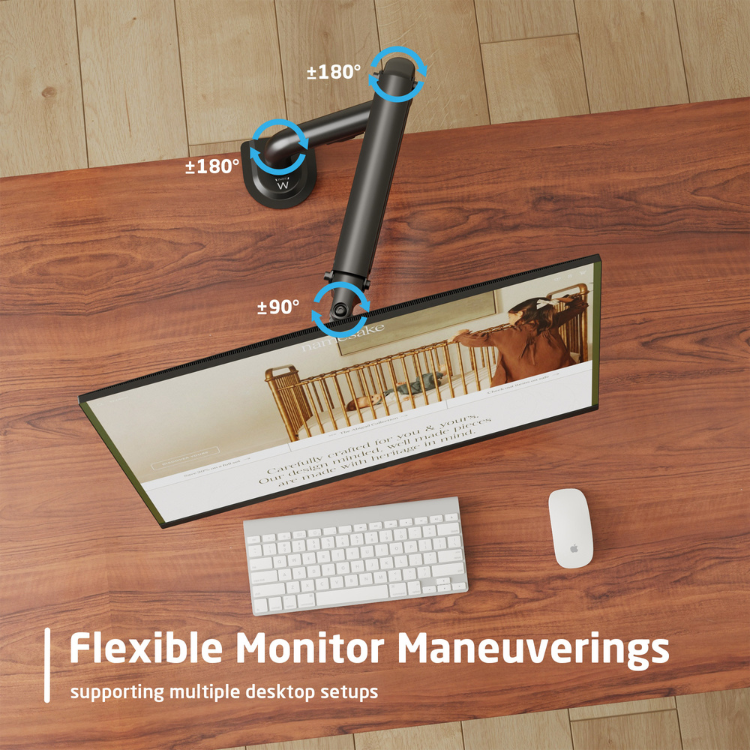 Suporte de Mesa 1 Monitor Ewent até 34"