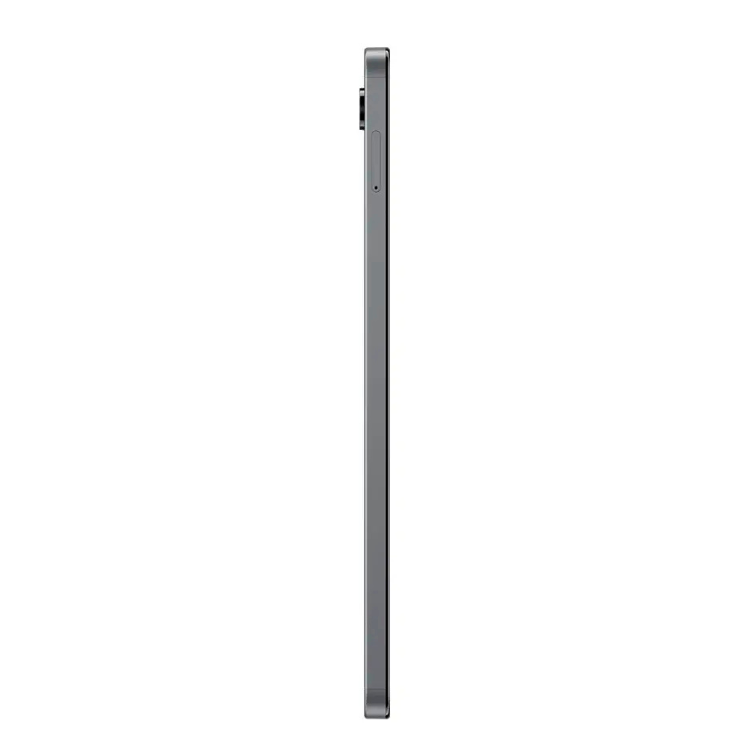 Tablet Samsung Galaxy Tab A11 cinzento, lado lateral.