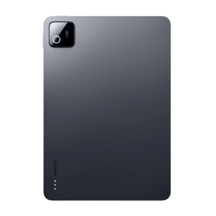 Tablet Xiaomi Pad 8 cinzento, 11 polegadas, câmera traseira e logotipo Xiaomi.