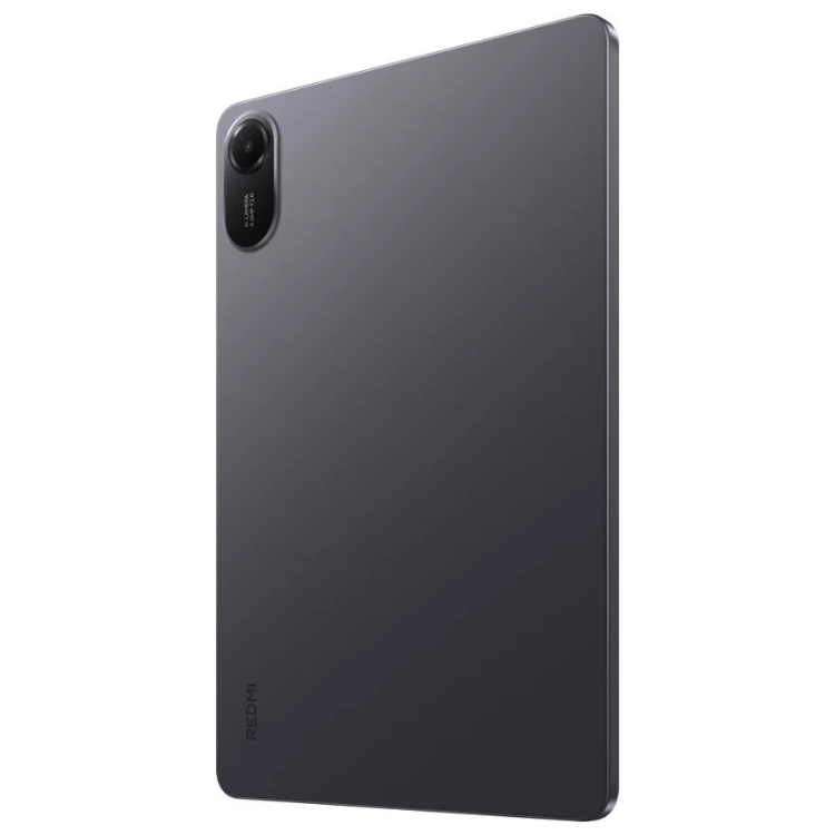 Tablet Xiaomi Redmi Pad 2 cinzento, 11 polegadas, câmara traseira, logotipo Redmi na parte inferior.