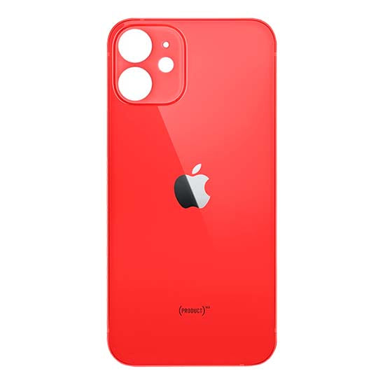 Tampa Traseira Vidro Apple iPhone 12 Mini Vermelho