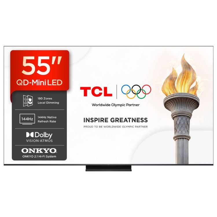 Televisão TCL C6K Pro 2026 Smart TV 4K Mini LED 55"