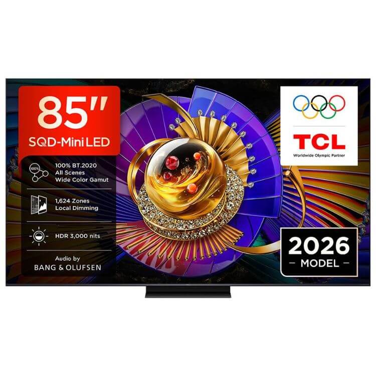 Televisão TCL C7L (2026) Smart TV 4K SQD-Mini LED 85"