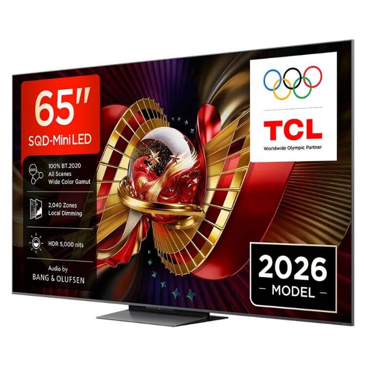 Televisão TCL C8L (2026) Smart TV 4K SQD-Mini LED 65"