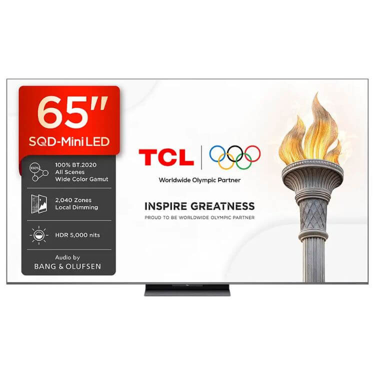 Televisão TCL C8L (2026) Smart TV 4K SQD-Mini LED 65"
