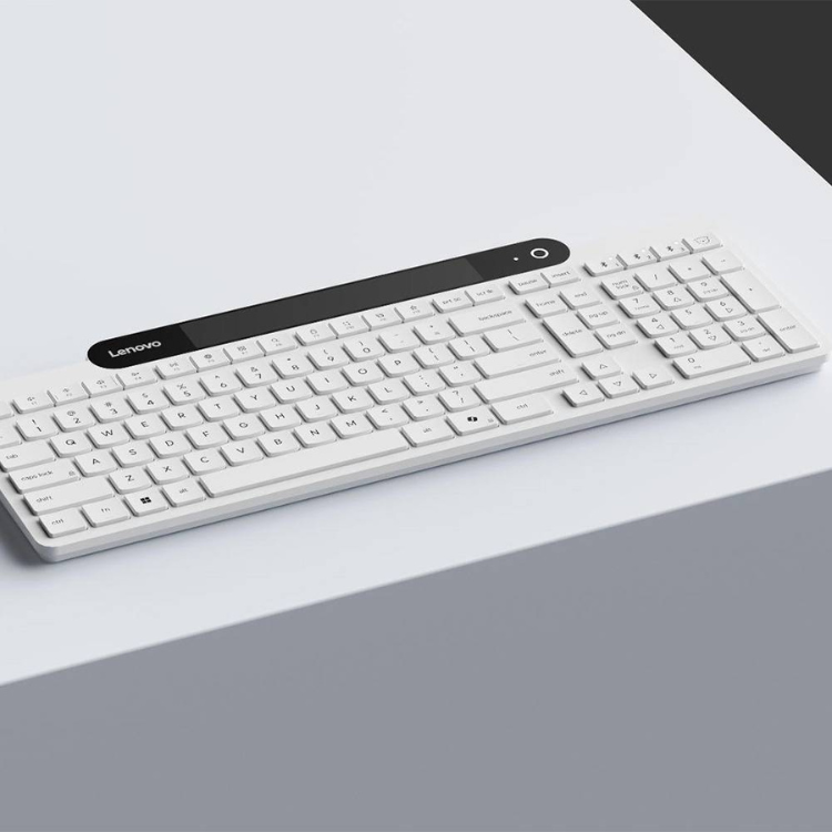 Teclado Lenovo 800 Auto-Carregável Bluetooth PT Branco