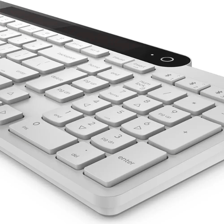 Teclado Lenovo 800 Auto-Carregável Bluetooth PT Branco