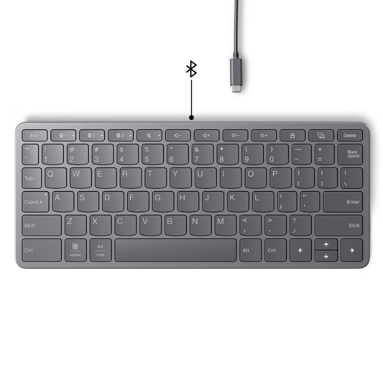 Teclado Lenovo Multi-Device Wireless Tab PT Cinzento