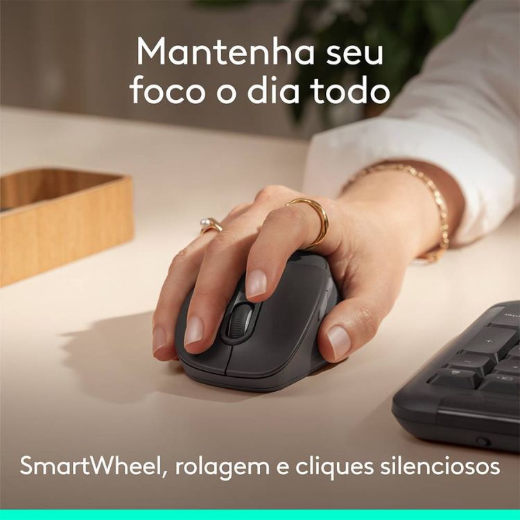 Teclado + Rato Logitech Signature Comfort Plus MK880 Bluetooth PT Graphite