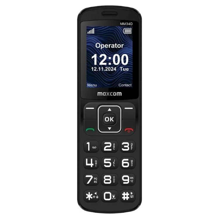 Telefone Fixo s/ Fios Maxcom MM34D SE Preto