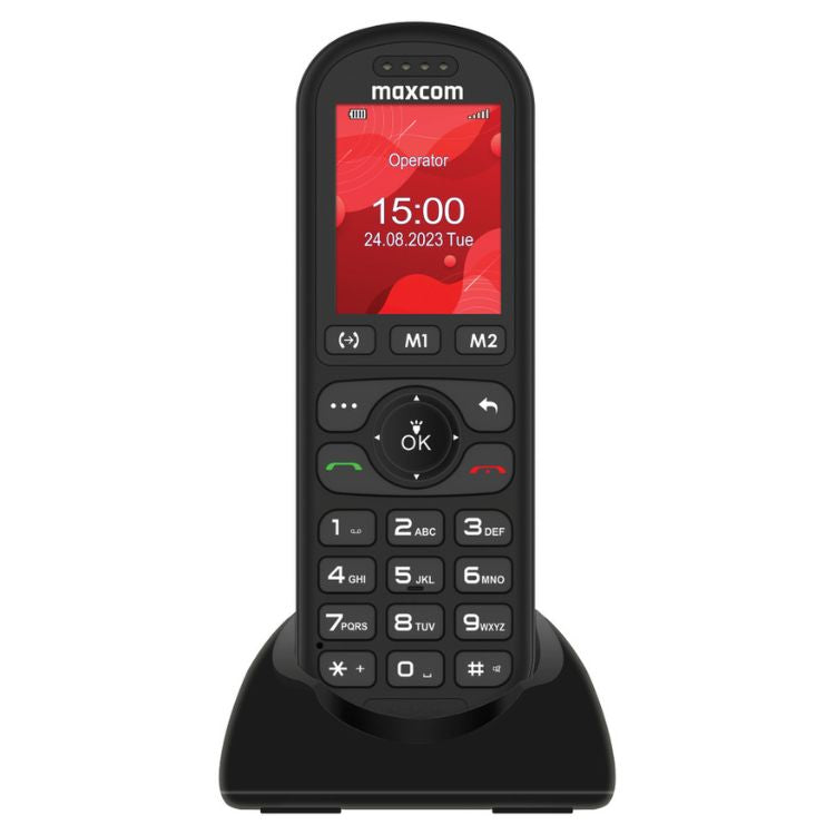 Telefone Fixo s/ Fios Maxcom MM39D SE Preto