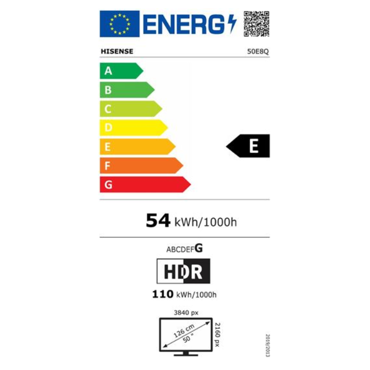Televisão Hisense E8Q Smart TV 4K Mini-LED 50"