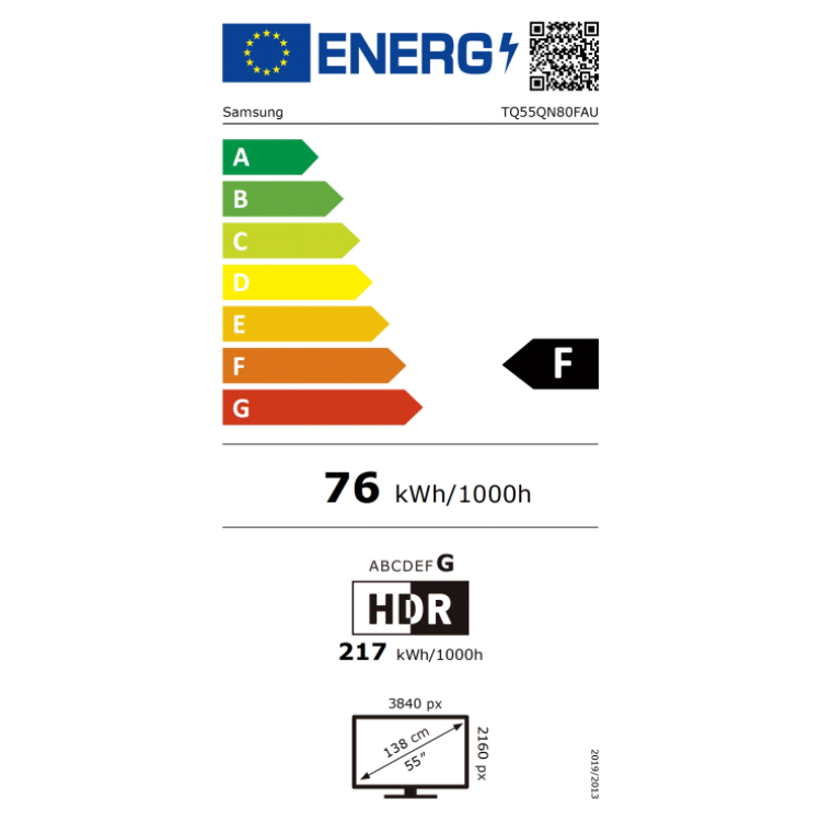 Televisão Samsung QN80F (2025) Smart TV 4K QLED 55"