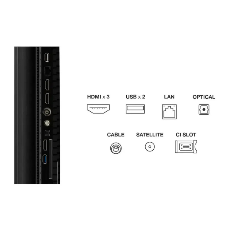 Televisão TCL P7K (2025) Smart TV 4K QLED 55"