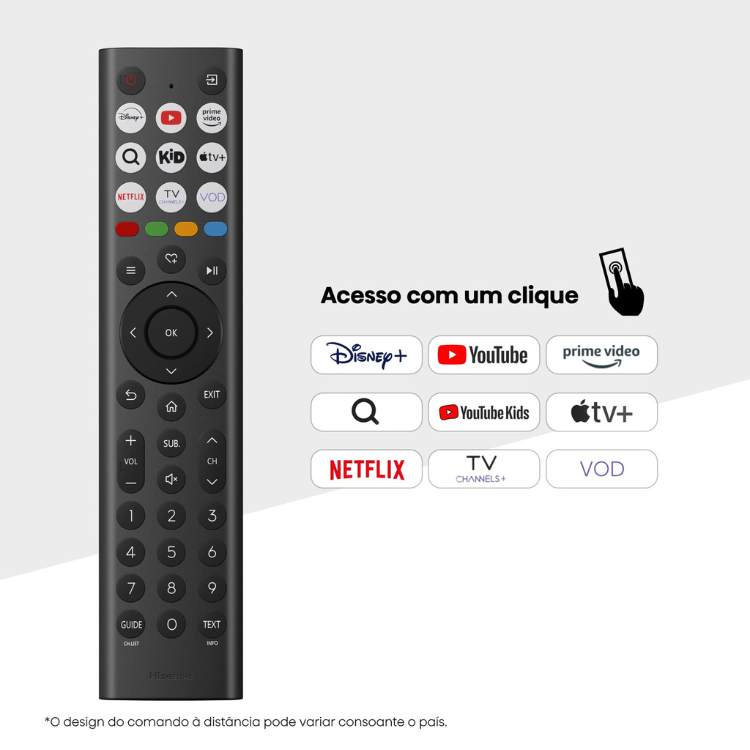 Televisão Hisense A5Q (2025) Smart TV FHD QLED 40" - Caixa Danificada