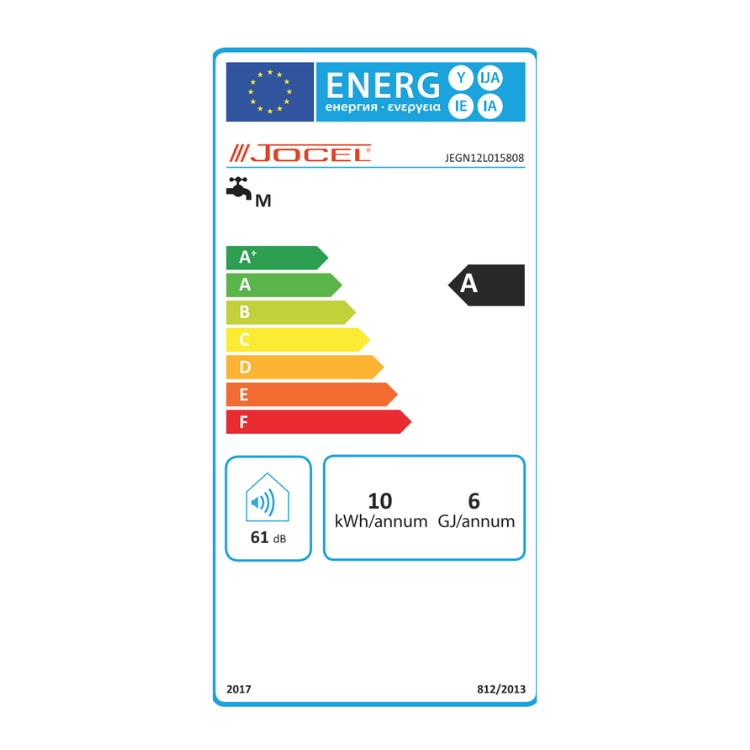 Esquentador Ventilado Jocel 12L Gás Natural