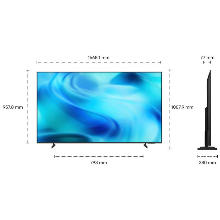 Televisão Samsung Crystal U8005H (2026) Smart TV 4K LED 75"