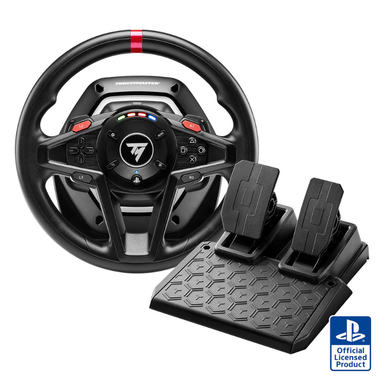 Volante + Pedais Thrustmaster T128 Force Feedback PS5/PS4/PC