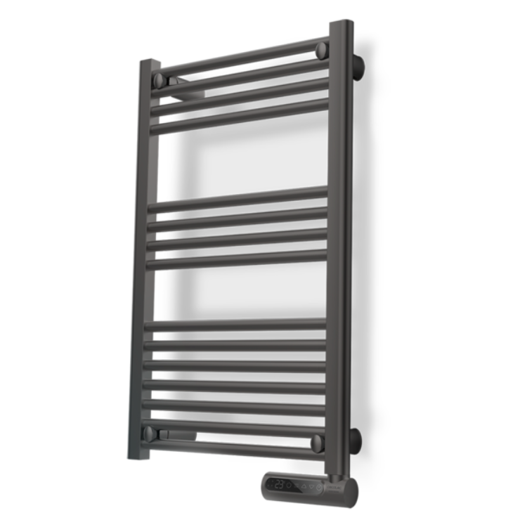 Cecotec Ready Warm 9100 Smart Towel electric towel rail, stainless steel, dark grey.