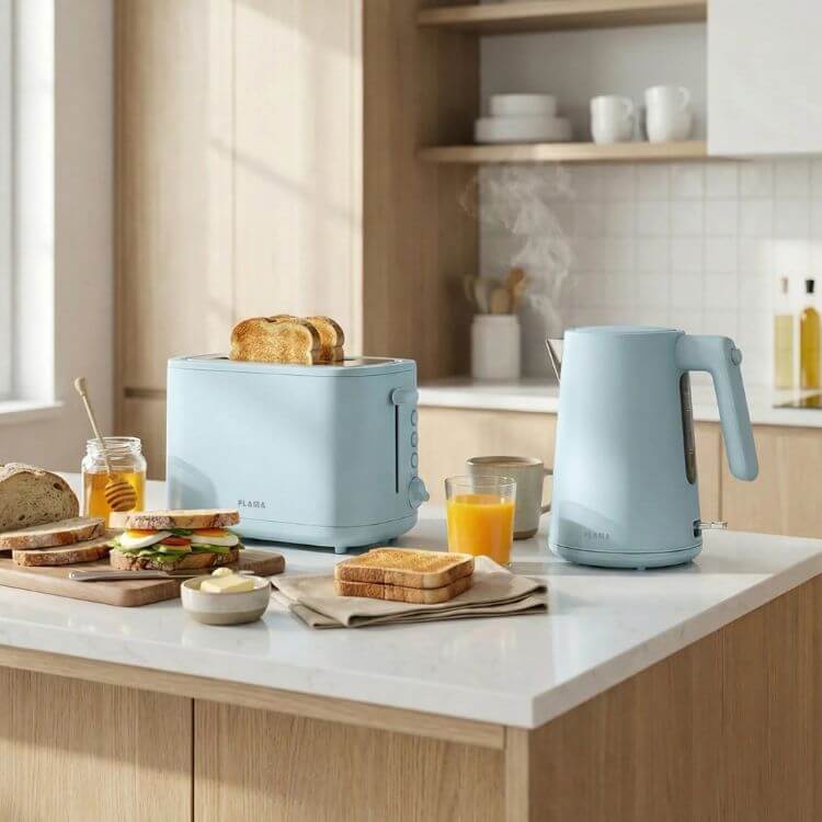 Torradeira Flama Soft Touch 997FL 2 Fatias 1050W Azul