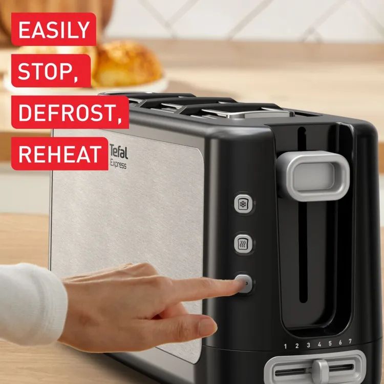 Torradeira Tefal Express TL365ETR 1 Fatia 1000W Inox