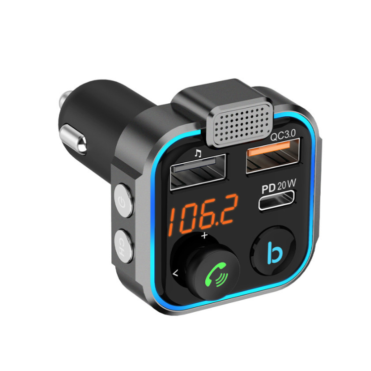 Transmissor FM/Carregador Rixus Metal PD 20W